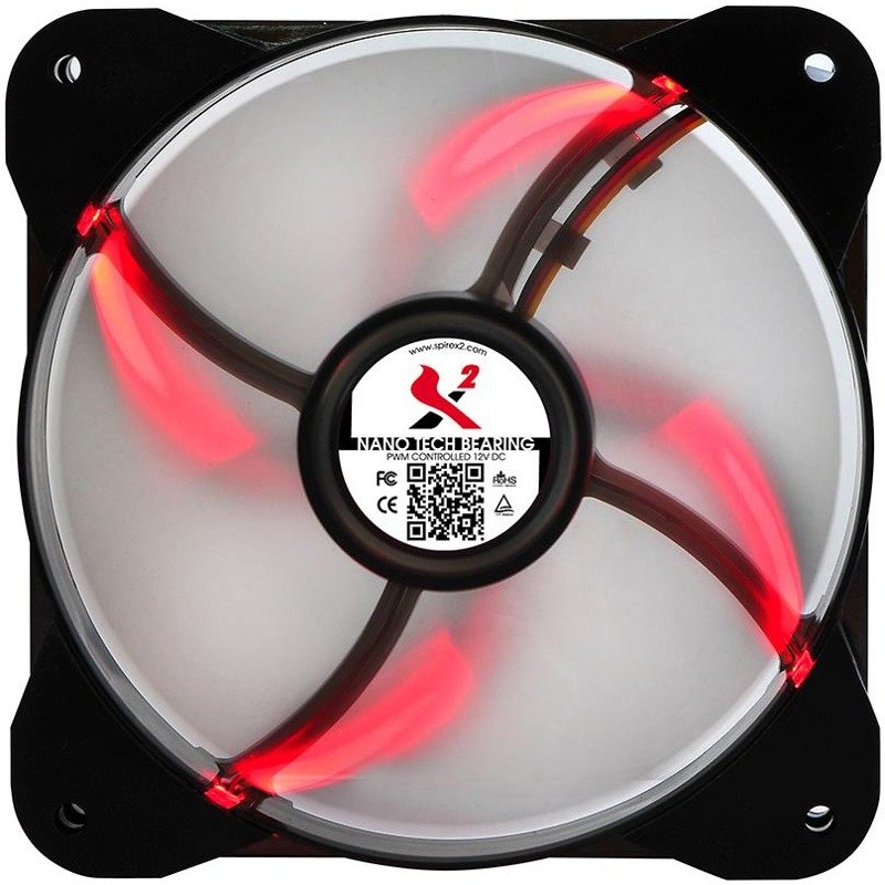 Ventilator pentru carcasa X2 Ledtrax Red LED