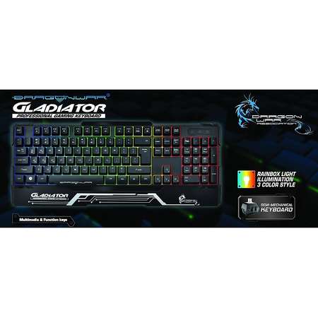Tastatura Gaming Dragon War Gladiator Black