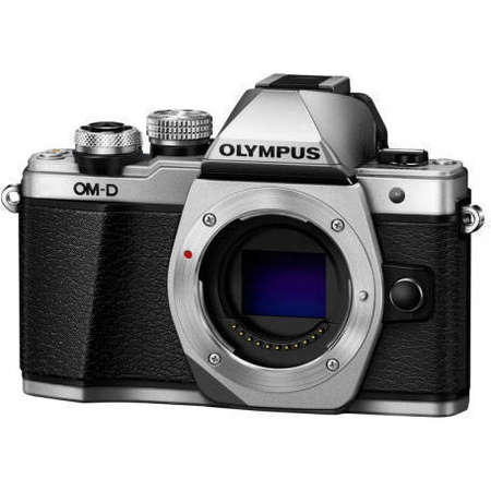 Aparat foto Mirrorless Olympus OM-D E-M10 Mark II 16 Mpx Silver Kit EZ-M1442 II R si EZ-M4015 R