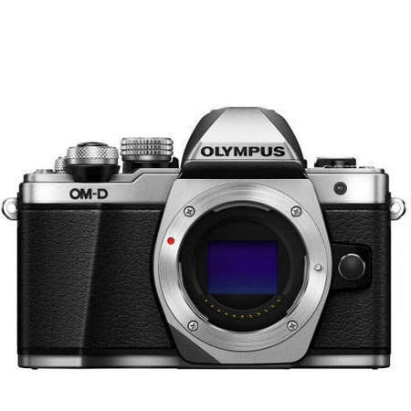 Aparat foto Mirrorless Olympus OM-D E-M10 Mark II 16 Mpx Silver Kit EZ-M1442EZ Pancake si EZ-M4015 R