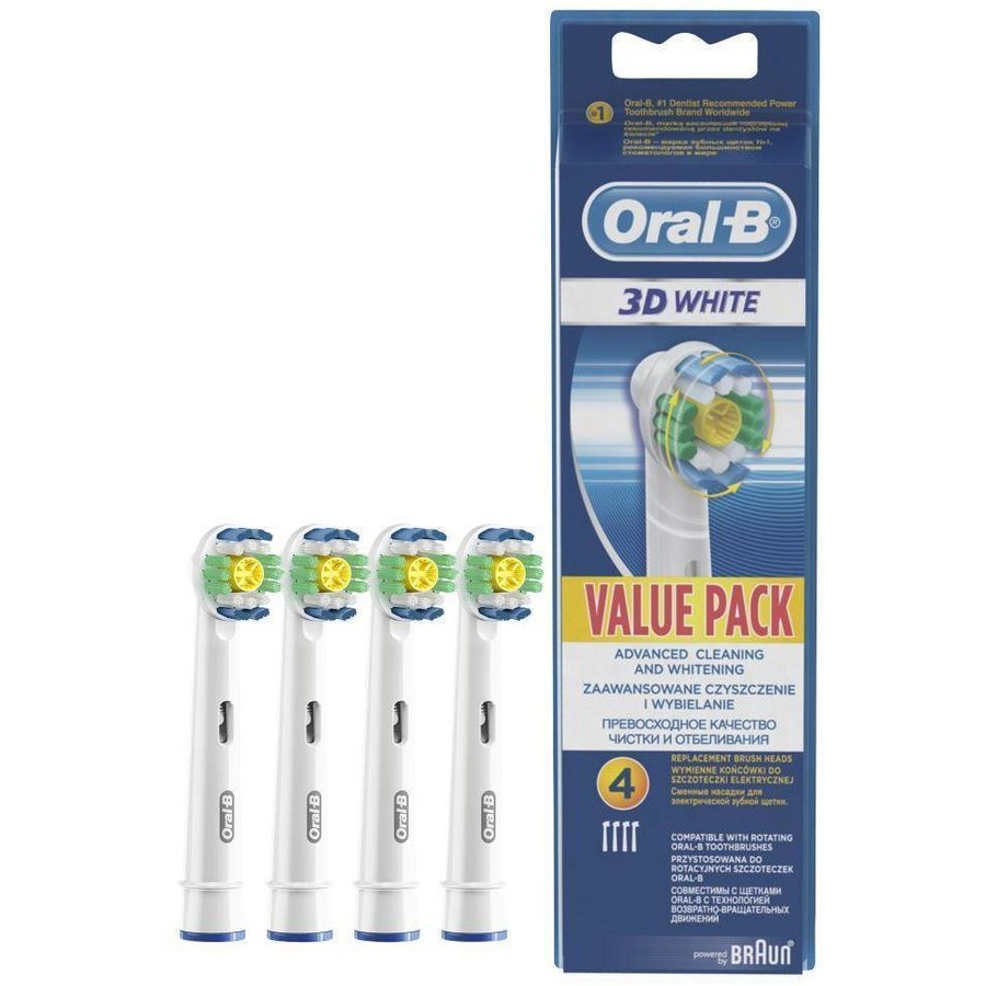 Cap periuta EB18-3 3D 4 bucati White