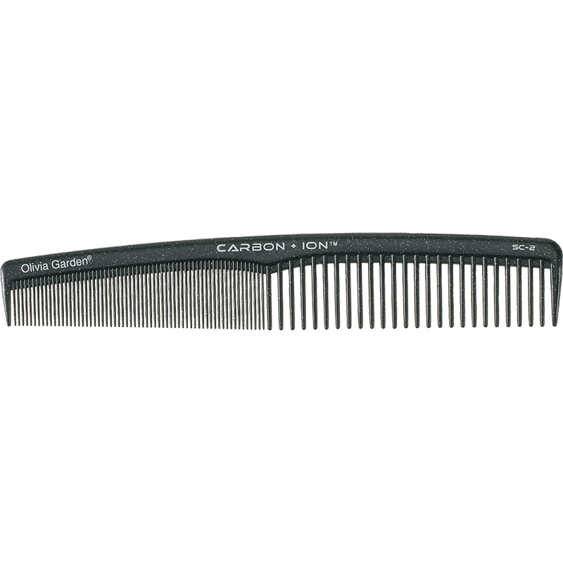 Pieptene carbon pentru par mediu Profesional CO-CB1PC-SC002 pentru tuns&styling SC-2 Negru