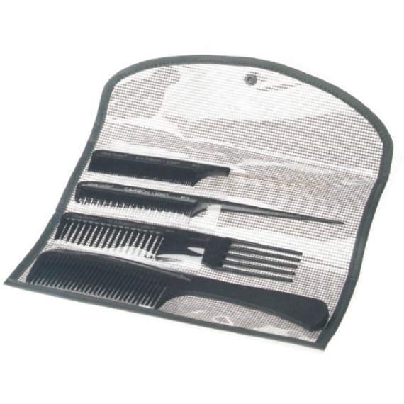 Set piepteni carbon Profesional CO-CBPCH-ST000 pentru servicii tehnice&chimice ST Negru