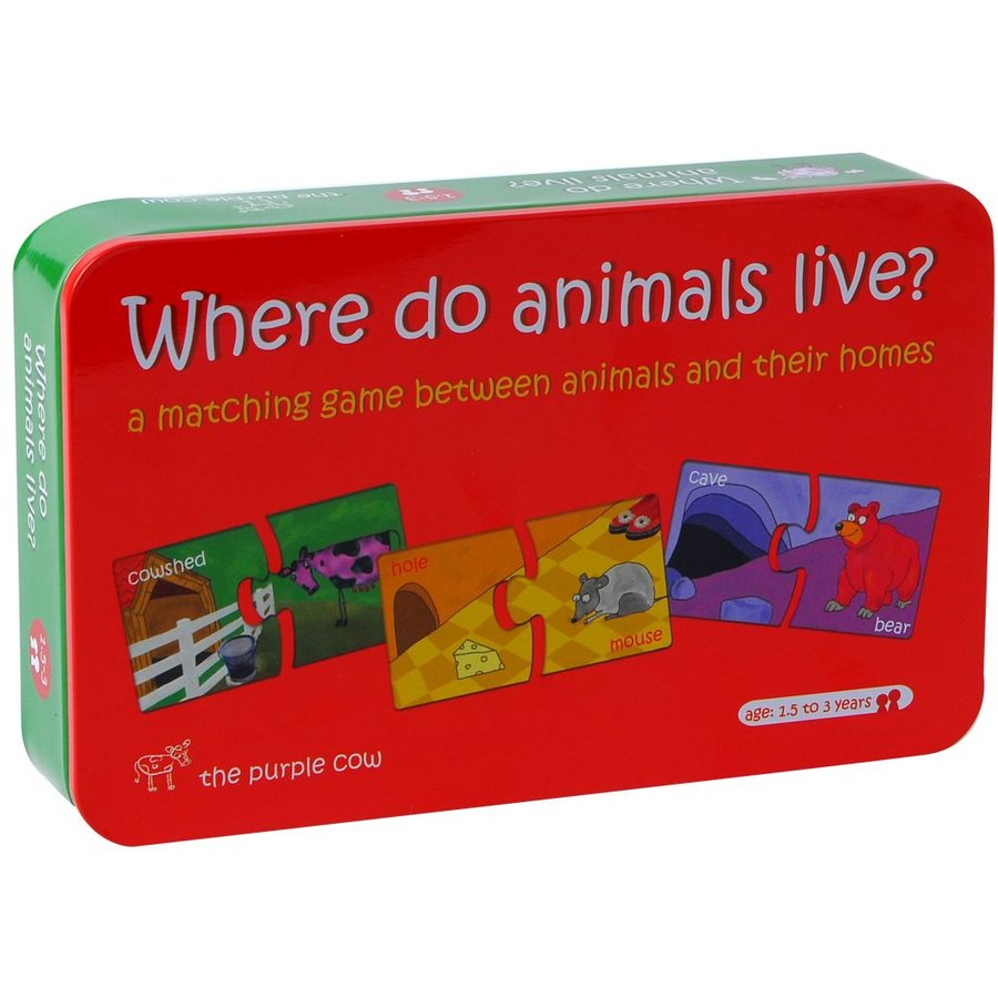 Puzzle bebelusi Unde locuiesc animalele