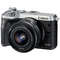 Aparat foto Mirrorless Canon EOS M6 24 Mpx Kit EF-M 15-45mm IS STM Silver