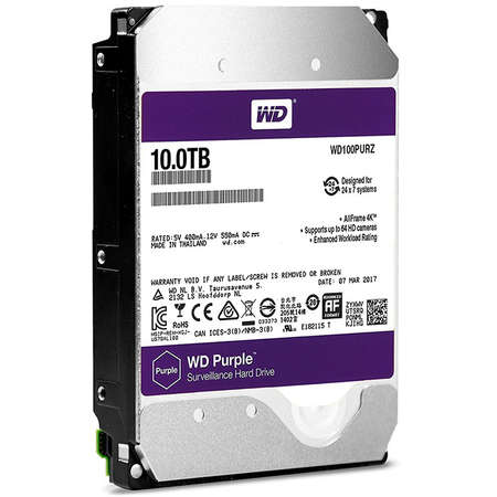 Hard disk WD Purple 10TB SATA-III 3.5 inch 5400 rpm 256MB