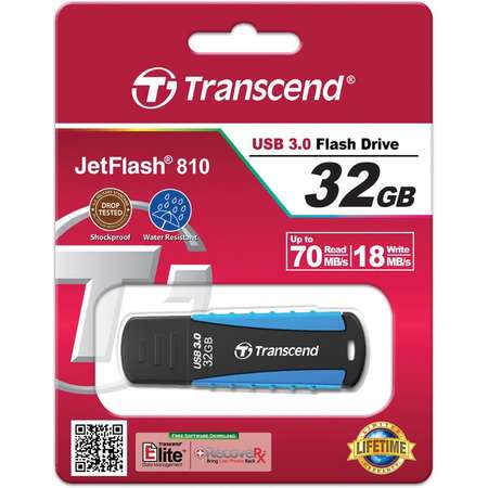 Memorie USB Transcend JetFlash 810 32GB USB 3.0 Negru
