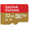 Card Sandisk Extreme microSDHC 32GB 90Mbs A1 Clasa 10 V30 UHS-I U3 Mobile cu adaptor SD
