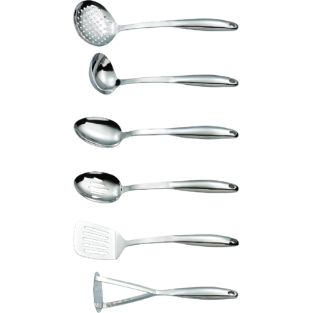 Set ustensile bucatarie din inox Zokura 7 piese
