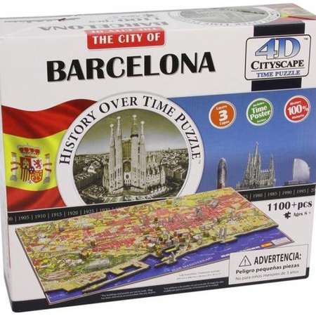 Puzzle 4D Cityscape Barcelona 1200+ piese