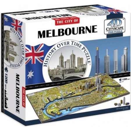 Puzzle 4D Cityscape Melbourne 1200+ piese