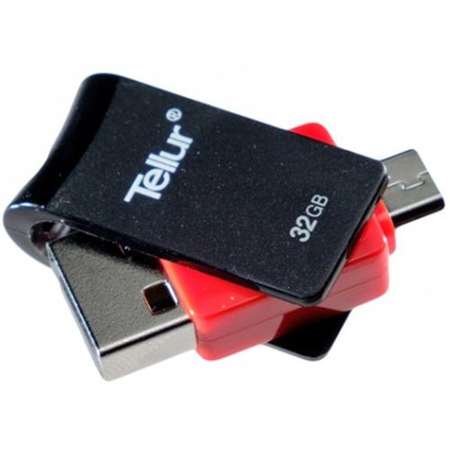 Memorie USB Tellur 32GB USB 2.0 OTG Black