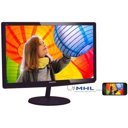 Monitor LED Philips 227E6LDAD/00 21.5 inch 2ms Black