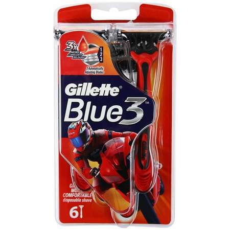 Aparat de ras Gillette Blue 3 Pride pentru barbati De unica folosinta Pachet 6 buc