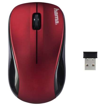 Mouse wireless Hama AM-8100 Red
