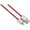 Cablu de date Hama 80519 Color Line Lightning 0.5m rosu