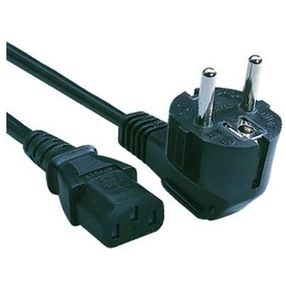 Cablu alimentare KeyOffice Schuko Male IEC 320 C13 Female 1.8m Negru
