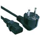 Cablu alimentare KeyOffice Schuko Male IEC 320 C13 Female 1.8m Negru