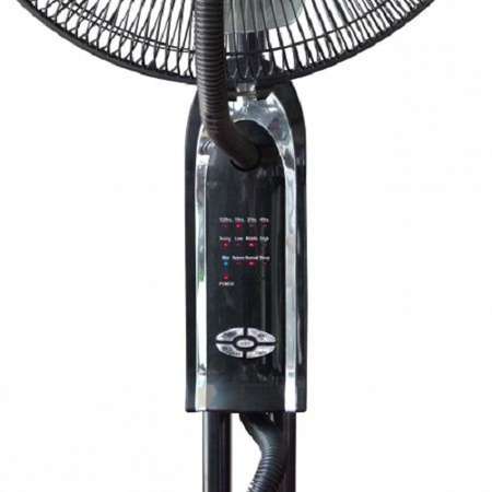 Ventilator de camera Ardes cu pulverizare apa 75 W 3 viteze Telecomanda Rezervor apa 3 L Umidificator cu ultrasunete Negru