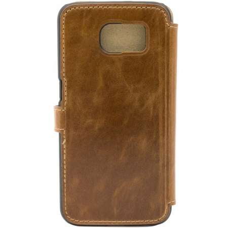 Husa Tellur Folio pentru Samsung S6 Leather Brown