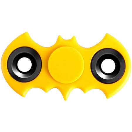 Jucarie antistres Star Batman Fidget Spinner Yellow
