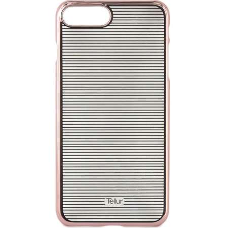 Husa de protectie Tellur Hardcase pentru iPhone 7 Plus Rose Horizontal Stripes