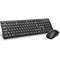 Kit tastatura si mouse Wireless Delux KA150+M136 Black