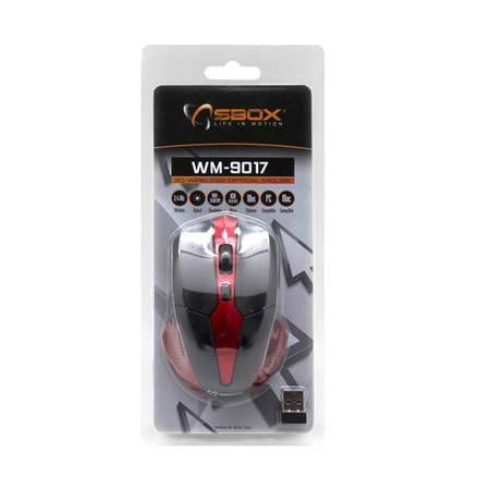 Mouse wireless SBox M-9017 Negru/Rosu