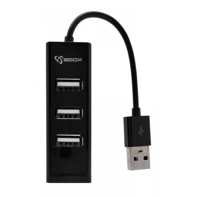 Hub USB H-204R 4 porturi USB 2.0 Negru