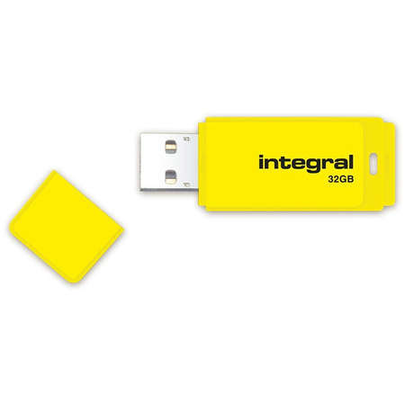 Memorie USB Integral Neon 32GB USB 2.0 Yellow