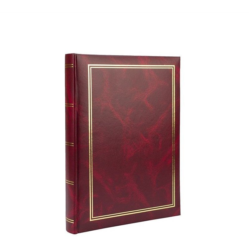 Album foto clasic 100 poze format 10x15 cm etichete notite pagini carton Visiniu