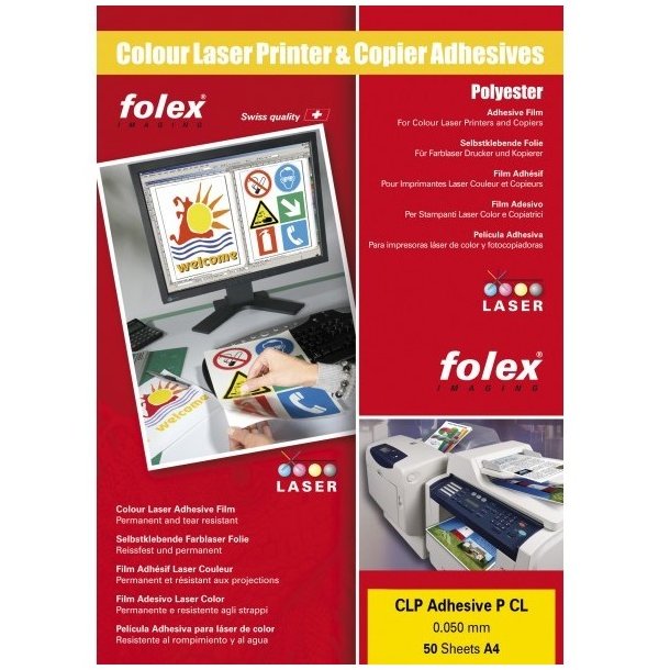 Fern perish Classic Folie Folex incolora printabila autoadeziva transparenta tip laser  ITGalaxy.ro