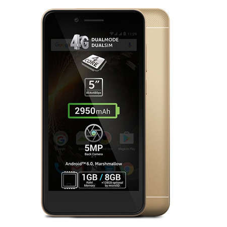 Smartphone Allview P6 Energy Mini 8GB Dual Sim 4G Gold