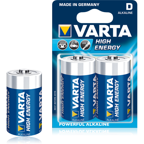 Varta Baterie alcalină Mono (D,R20) 1,5V High Energy 2 buc