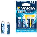 Varta Baterie alcalina Micro (AAA,R03) 1,5V High Energy 4 buc