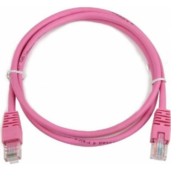 Gembird patchcord RJ45, cat.5e, UTP, 5m, pink - imagine 2