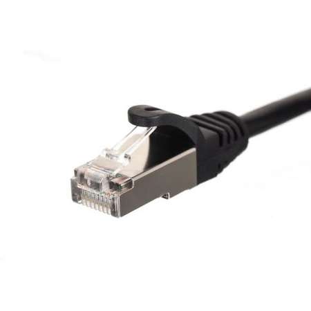 Cablu FTP NETRACK Patchcord Cat 5e 0.25m Negru