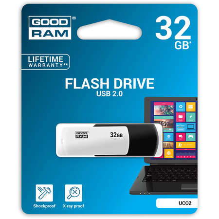 Memorie USB Goodram UCO2 32GB USB 2.0 Black White