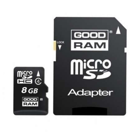 Card Goodram M40A MicroSD 8GB Clasa 4 cu adaptor SD