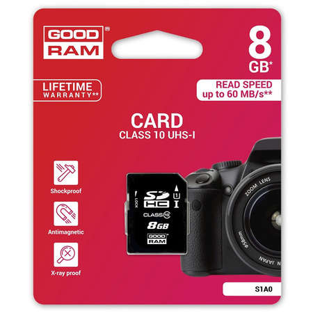 Card Goodram S1A0 SD 8GB Clasa 10 UHS-I