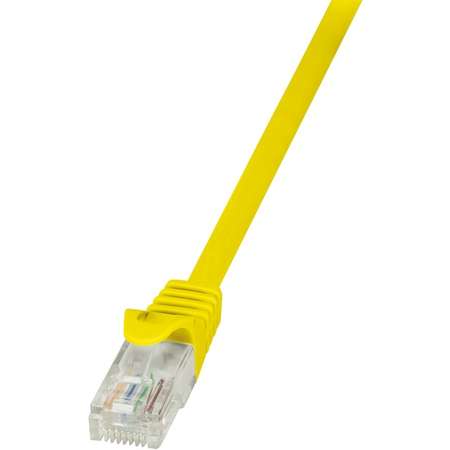 Cablu UTP Logilink Patchcord Cat 5e 0.25m Galben