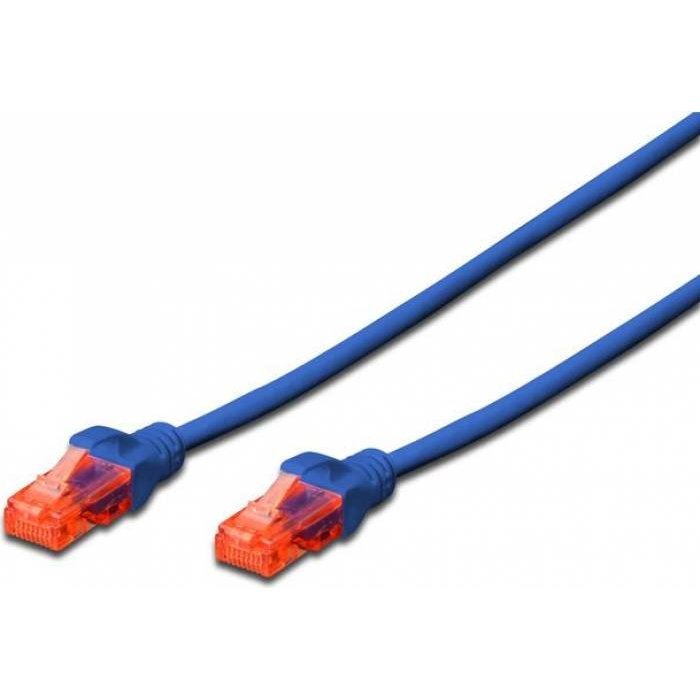 Cablu UTP Digitus Premium Patchcord Cat 6 0.5m Albastru