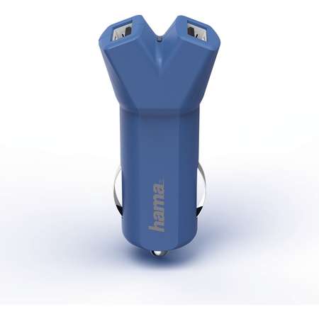 Incarcator auto Hama 178210 Design Line 2x USB 3.4A albastru