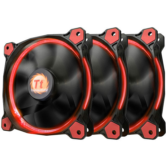 Ventilator Riing 12 High Static Pressure 120mm Red LED