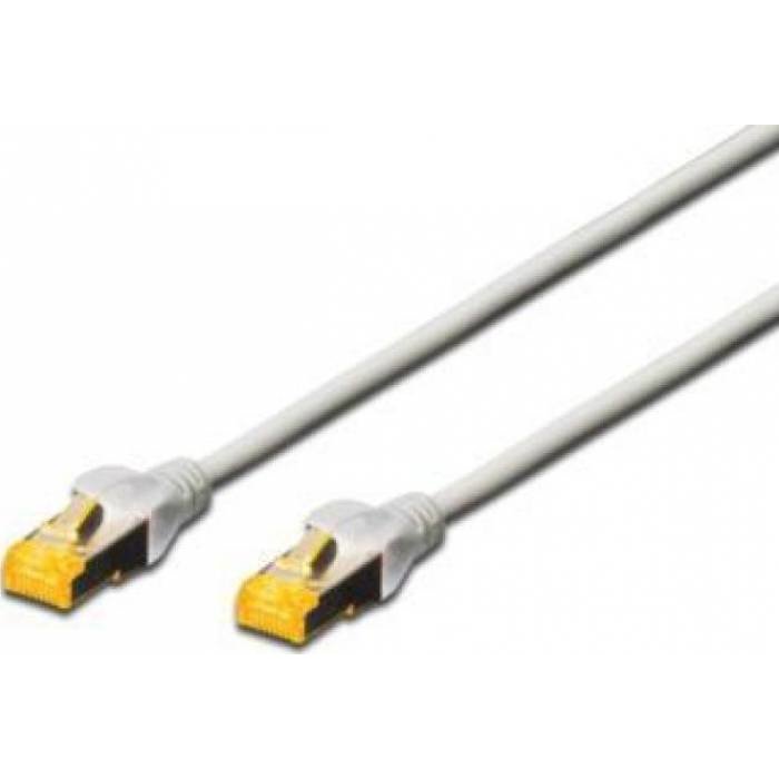 Cablu de retea Premium Patchcord Cat 6A S-FTP 1m Gri