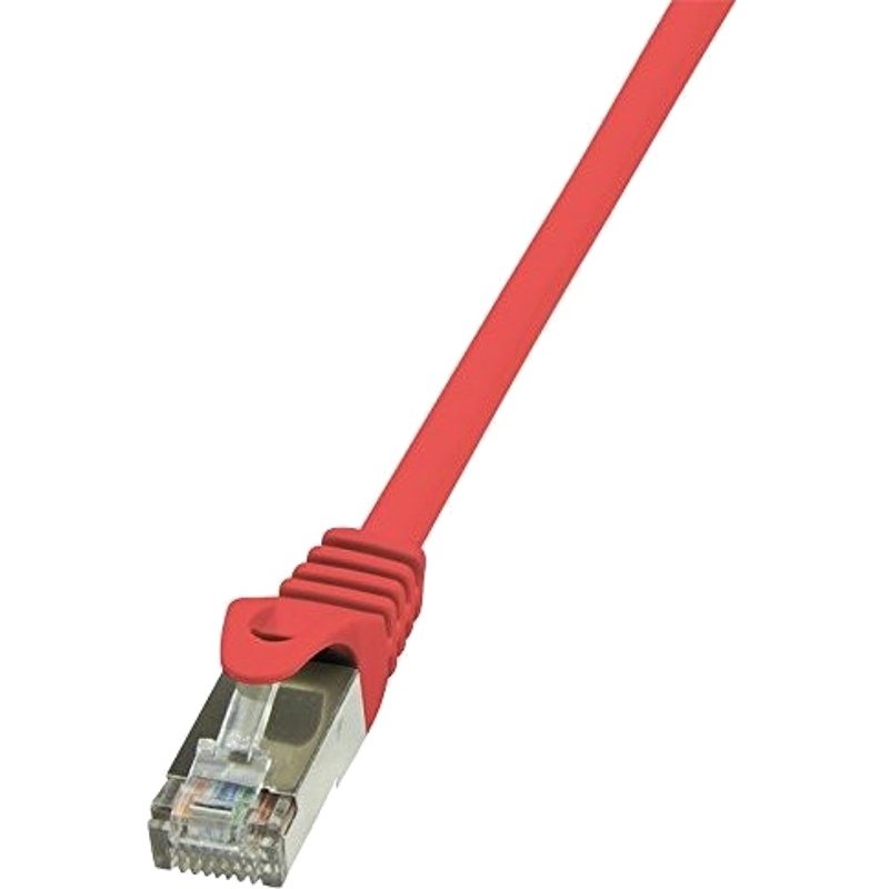 Cablu F/UTP Patchcord Cat 5e 10m Rosu