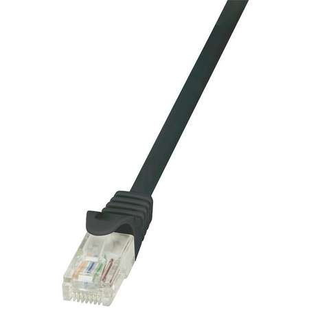Cablu U/UTP Logilink EconLine Patchcord Cat 6 0.25m Negru