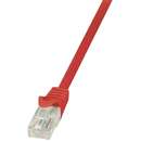Cablu U/UTP Logilink EconLine Patchcord Cat 6 0.25m Rosu
