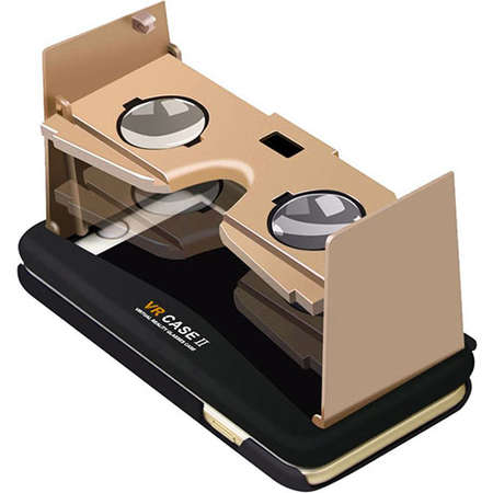 Ochelari VR Star Case II incorporati in husa protectie Black / Gold pentru Apple iPhone 6 Plus / 6S Plus