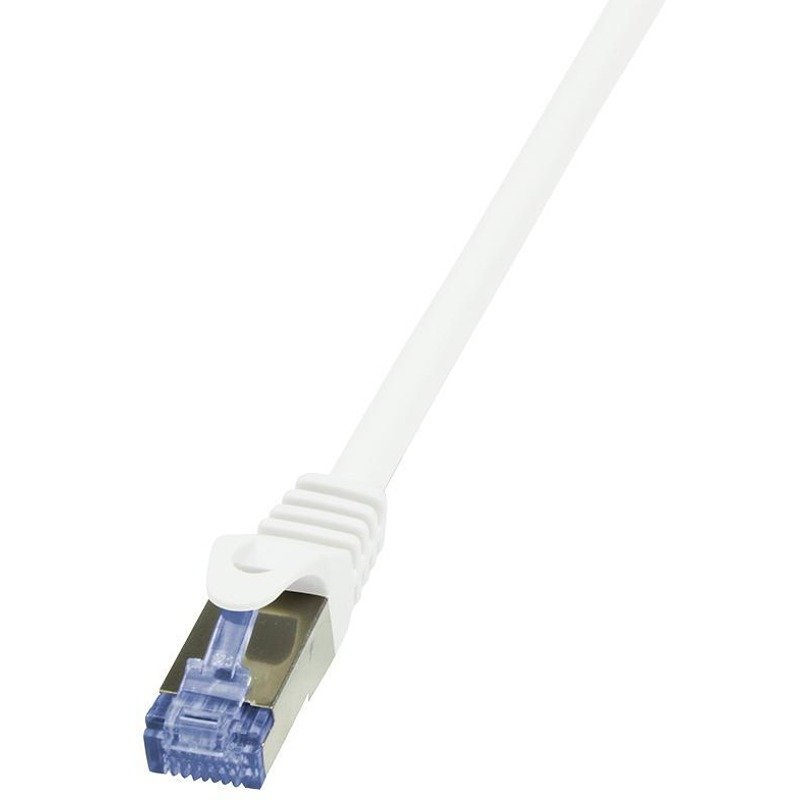 Cablu S/FTP PrimeLine Patchcord Cat 6A 10G 1m Alb